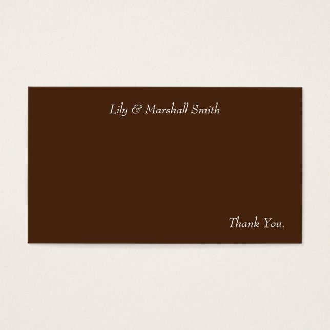 真新しい花のサンキューカード (正面)