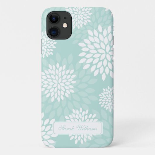 真新しい菊の花柄パターン Case-Mate iPhoneケース (裏面)