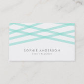 真新しい重複ライン 名刺 (正面)