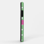 真新しく及び白い水玉模様のリボンPersonalizable Case-Mate iPhoneケース (裏面/右)