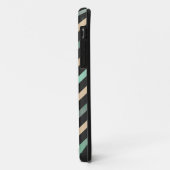 真新しく黒いタンシェブロン Case-Mate iPhoneケース (裏面/左)