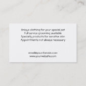 真新しく、憂うつのブティックの名刺 名刺 (裏面)