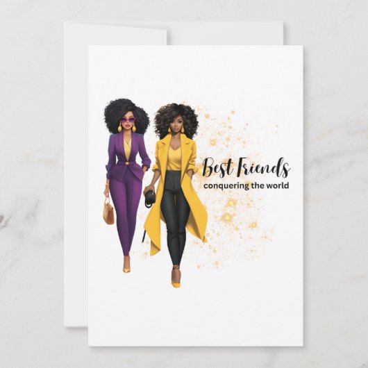 真最高のの友人のための友だち最高ののカード サンキューカード (正面)