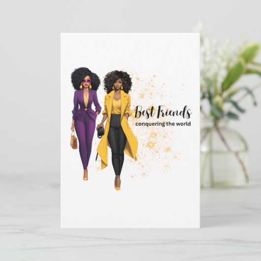 真最高のの友人のための友だち最高ののカード サンキューカード (スタンド正面)