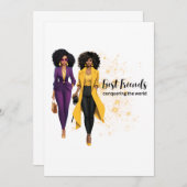 真最高のの友人のための友だち最高ののカード サンキューカード (正面/裏面)