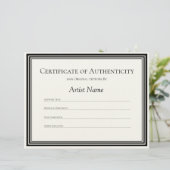 真正性証明書紙 レターヘッド (スタンド正面)