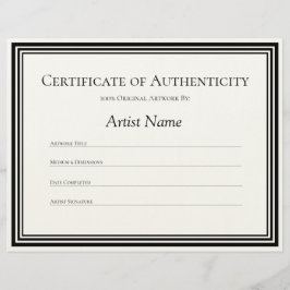 真正性証明書紙 レターヘッド