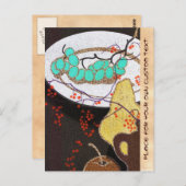 真淵フルーツクラシック日本の静物生活ヴィンテージ ポストカード (正面/裏面)