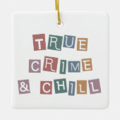 真犯人と寒さ |殺人事件のショージャンキー セラミックオーナメント (正面)