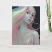 真珠かわいらし色の肌をした神秘的な女性 カード (正面)