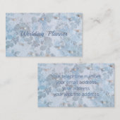 真珠が付いているウェディングプランナーの名刺 名刺 (正面/裏面)