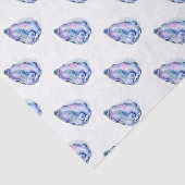 真珠が付いている水彩画のカキ貝 薄葉紙 (詳細)