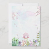 真珠が赤ちゃんシャワーの招待を受けている 招待状 (裏面)