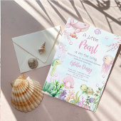 真珠が赤ちゃんシャワーの招待を受けている 招待状
