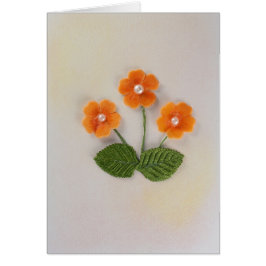 真珠でオレンジ色の花をパーソナライズ