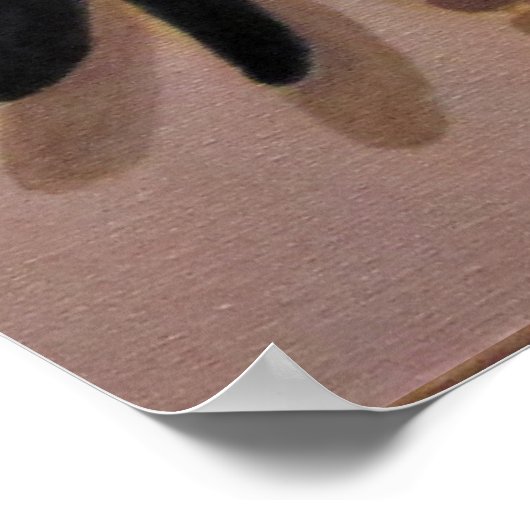 真珠で飾られた女性 ポスター (角)