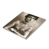 真珠とのTattoed、ビクトリアンなサーカスの写真 タイル (側面)