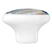 真珠とアワビ – ボロノイ細胞モザイク セラミックノブ (側面)