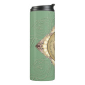 真珠とグリーンの30/12結婚周年 タンブラー (回転左)