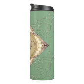 真珠とグリーンの30/12結婚周年 タンブラー (回転右)