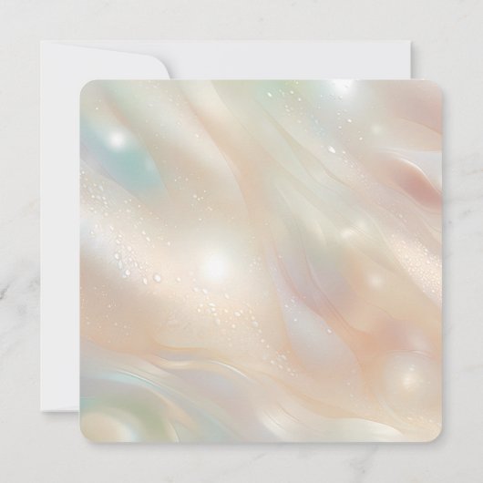 真珠とシェルのエレガント結婚式招待状 招待状 (裏面)