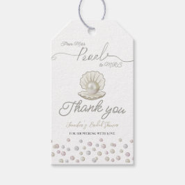 真珠とシェル真珠恋しく思コアへMRSブライダルシャワー ギフトタグ