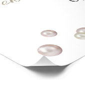 真珠とシェル真珠恋しく思コアへMRSブライダルシャワー ポスター (コーナー)