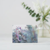 真珠とシーウマズモノグラムピンクホワイトの母 名刺 (スタンド正面)