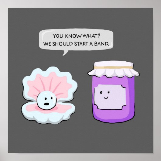 真珠とジャムがバンドを始める ポスター (正面)