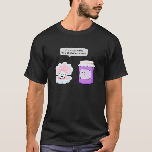 真珠とジャムがバンドキッズを開始 Tシャツ (正面)