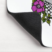 真珠とスミレを持つ象 マウスパッド (コーナー)