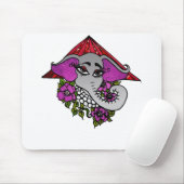 真珠とスミレを持つ象 マウスパッド (マウス)