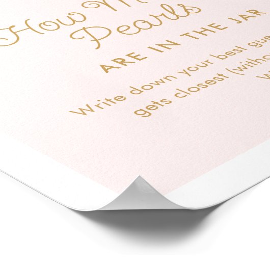 真珠とプロセッコいくつ真珠ゲーム ポスター (角)