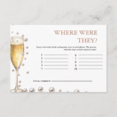 真珠とプロセッコどこ彼らはブライダルゲーム エンクロージャーカード (正面)