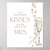 真珠とプロセッコのブライダルは数のキスを推測 ポスター (正面)