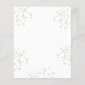 真珠とプロセッコのブライダルシャワーの招待 (裏面)