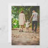 真珠とプロセッコのブライダルシャワー写真 招待状 (裏面)