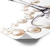 真珠とプロセッコの誕生日へようこそ ポスター (角)