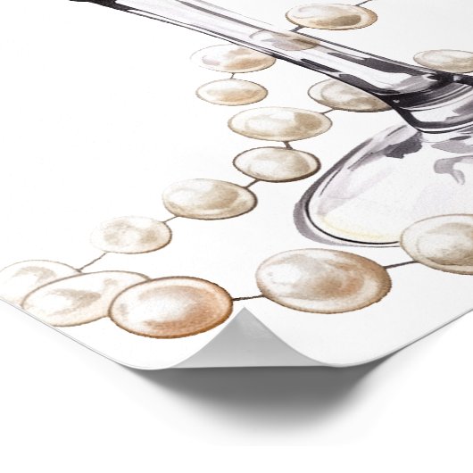 真珠とプロセッコの誕生日へようこそ ポスター (角)