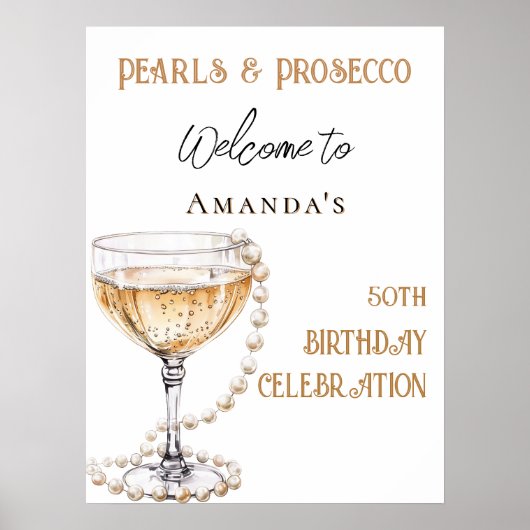 真珠とプロセッコの誕生日へようこそ ポスター (正面)