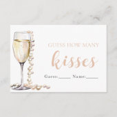 真珠とプロセッコはゲームの数を推測キス エンクロージャーカード (正面)