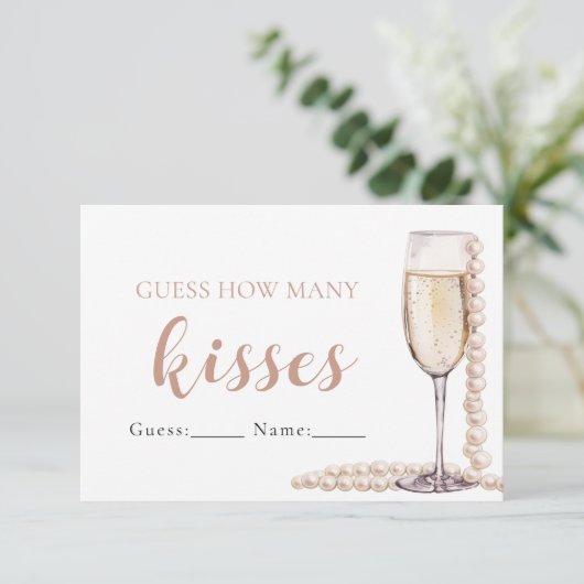 真珠とプロセッコはゲームの数を推測キス エンクロージャーカード (スタンド正面)