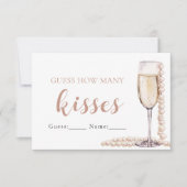 真珠とプロセッコはゲームの数を推測キス 招待状 (正面)