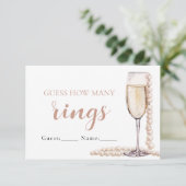 真珠とプロセッコはゲームの数を推測リングや輪 招待状 (スタンド正面)