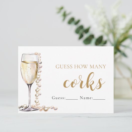 真珠とプロセッコは何組のコルクのゲームを推測 エンクロージャーカード (スタンド正面)