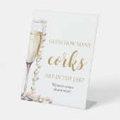 真珠とプロセッコは何組のコルクのゲームを推測 台座サイン (正面)