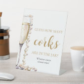 真珠とプロセッコは何組のコルクのゲームを推測 台座サイン (インサイチュ)