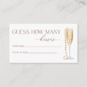 真珠とプロセッコは数キス エンクロージャーカード (正面)