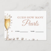 真珠とプロセッコは数ゲームを推測 エンクロージャーカード (正面)