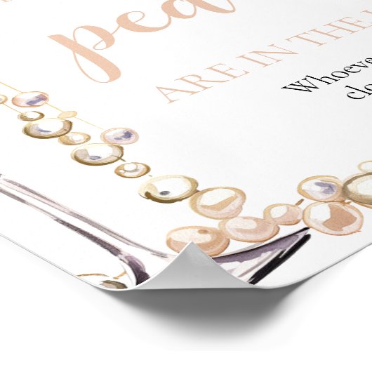 真珠とプロセッコは数ゲームを推測 ポスター (角)